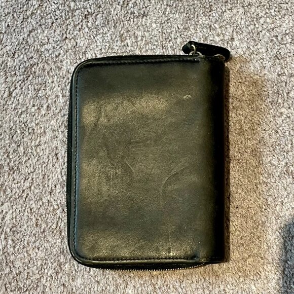 Vintage Coach Black Zip Credit Card Compact Case 6998 - Picture 3 of 4